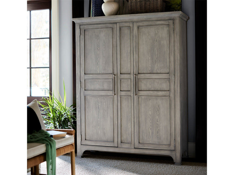Escape Wide Utility Cabinet Pearl Silver