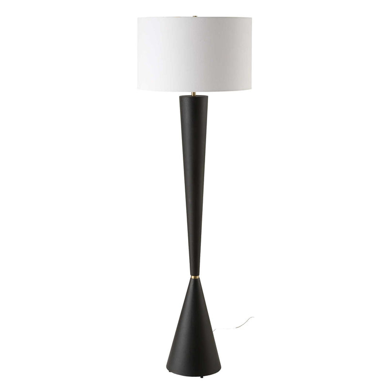 Layla - Black Tapered Floor Lamp