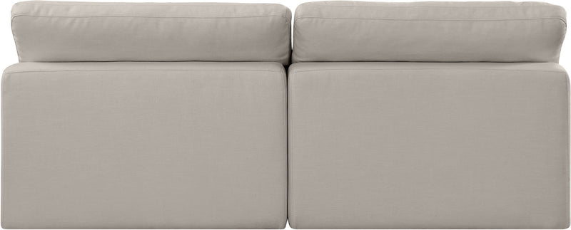 Comfy - Linen Modular Armless Sofa 2 Seats