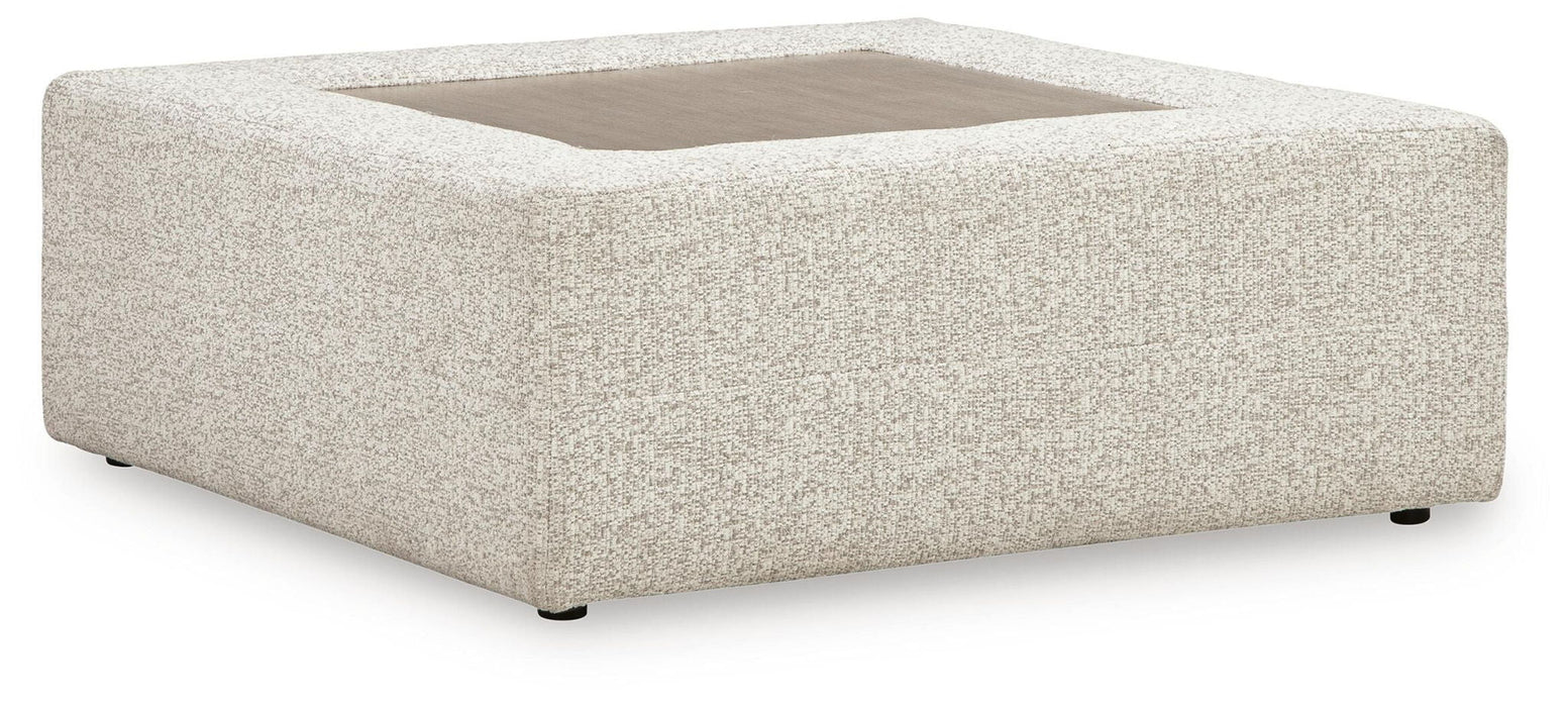 Ashbourne Estate - Oversized Accent Ottoman - Snowstone