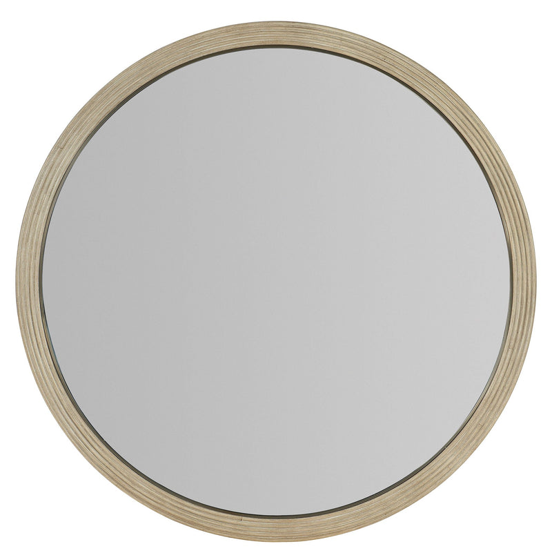Cascade - Round Mirror - Light Brown