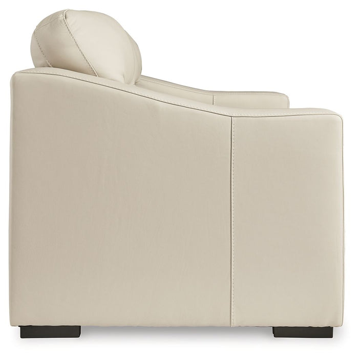Treasure Trove - Loveseat - Leather Match - Almond