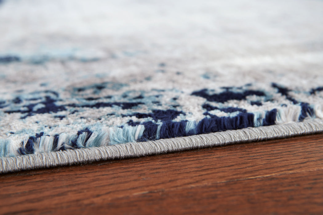 Leonelle Cream / Blue / Gray Rug