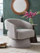 Nashkins - Swivel Accent Chair - Pebble