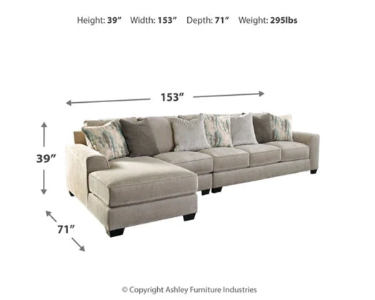 Ardsley 3-Piece Sectional with LHF Chaise - Furniture Depot (7899284013304)