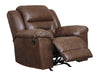 Stoneland Recliner Chair - Chocolate - Furniture Depot