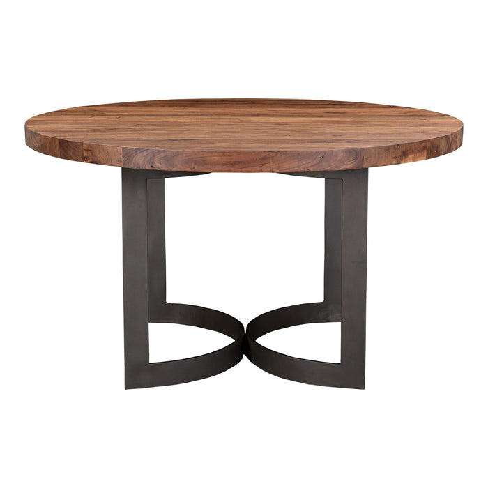 Bent - Round Dining Table - Smoked