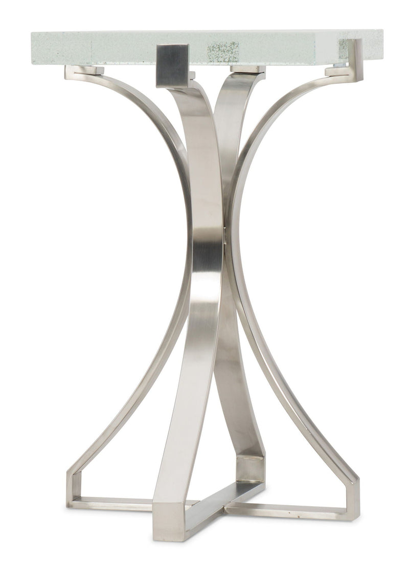 Home Accent - Bubble Glass Accent Table - Silver