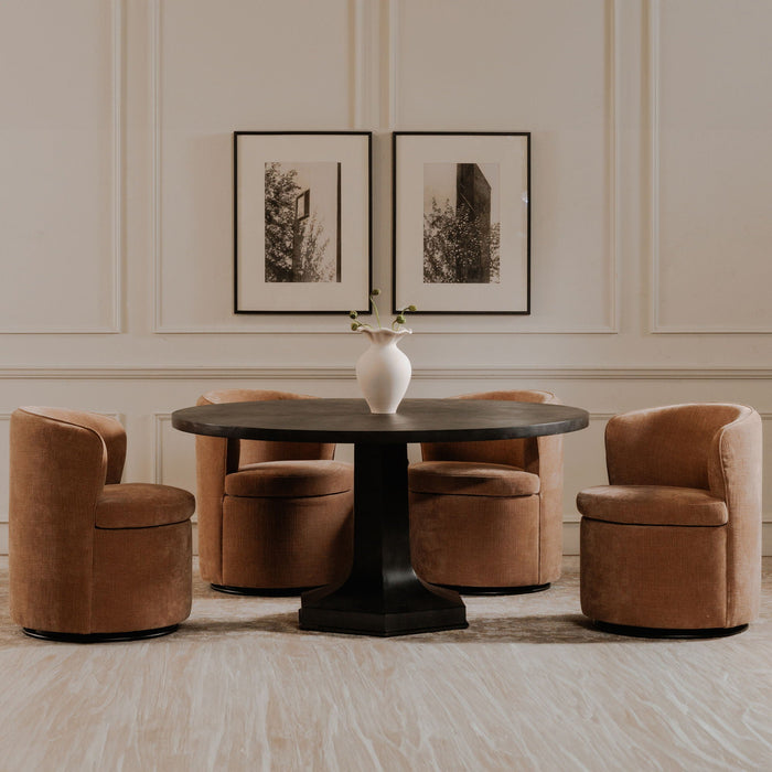 Dane - Swivel Chair - Heritage Pink