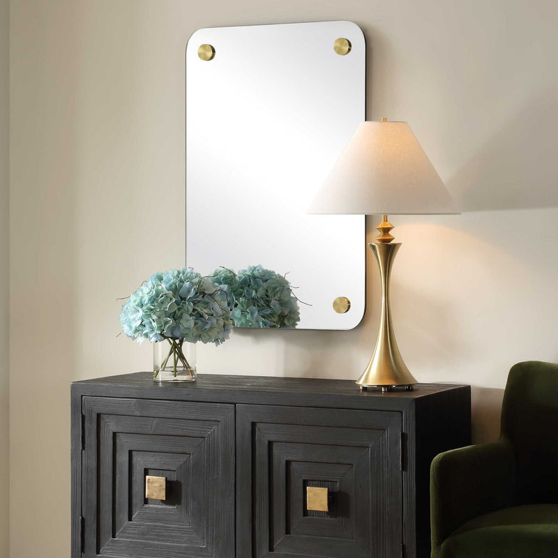 Hamrick - Frameless Mirror - Brass / Gold
