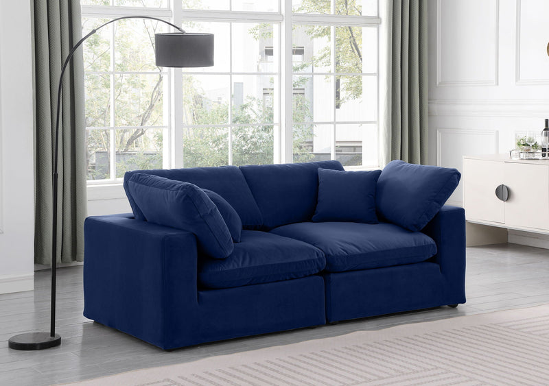 Comfy - Velvet Modular Sofa 2 Seats