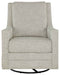 Kambria - Swivel Glider Accent Chair - Fog