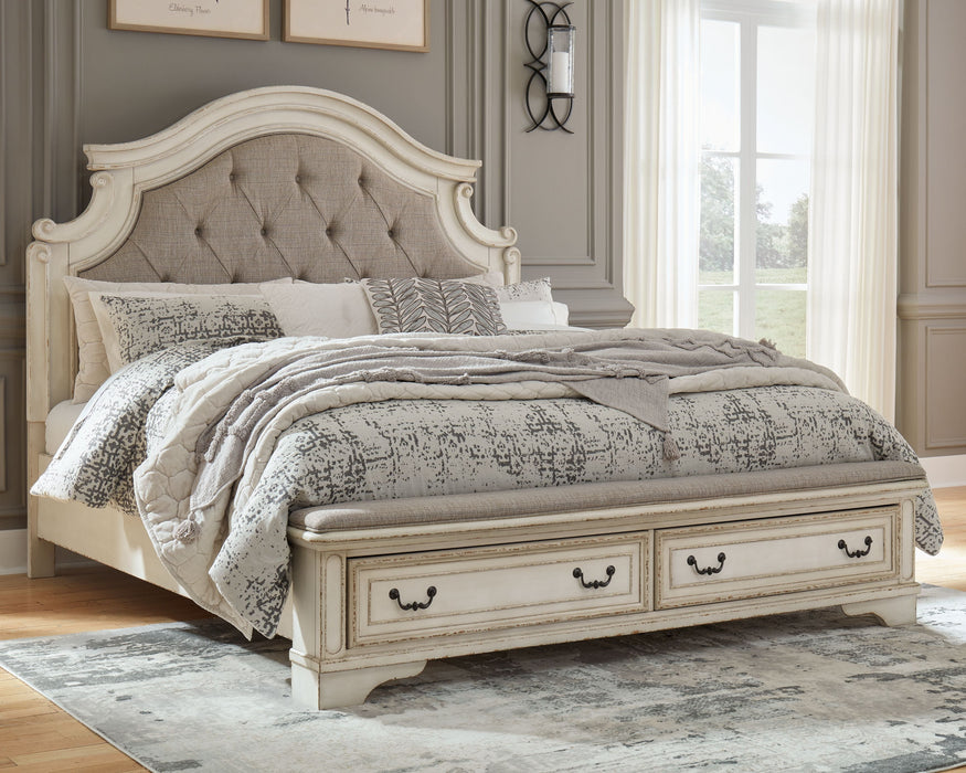 Realyn Two tone Upholstered Bed