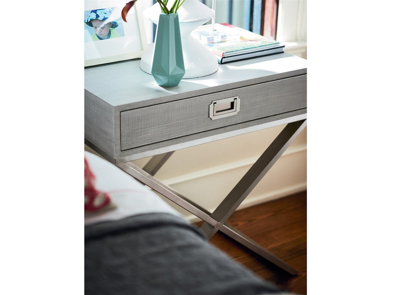 Escape Night Table Pearl Silver