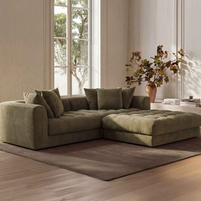 Davie - Nook Modular Sectional - Olive