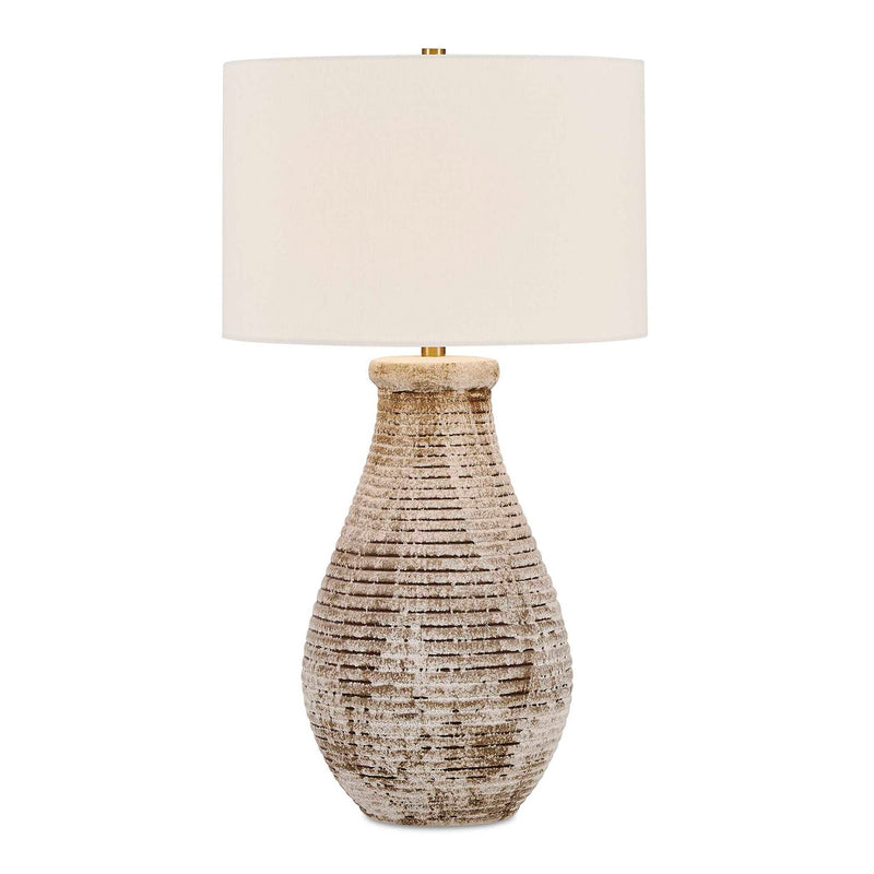 Dorothea - Textured Table Lamp - Brown / Gray