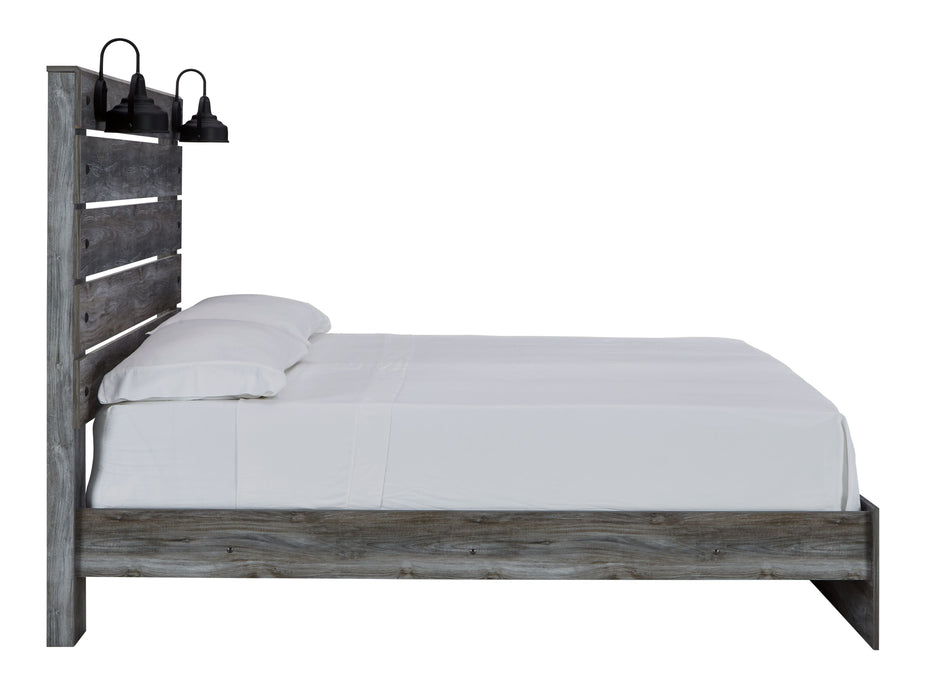 Baystorm Gray Panel Bed Footboard Slat - Queen