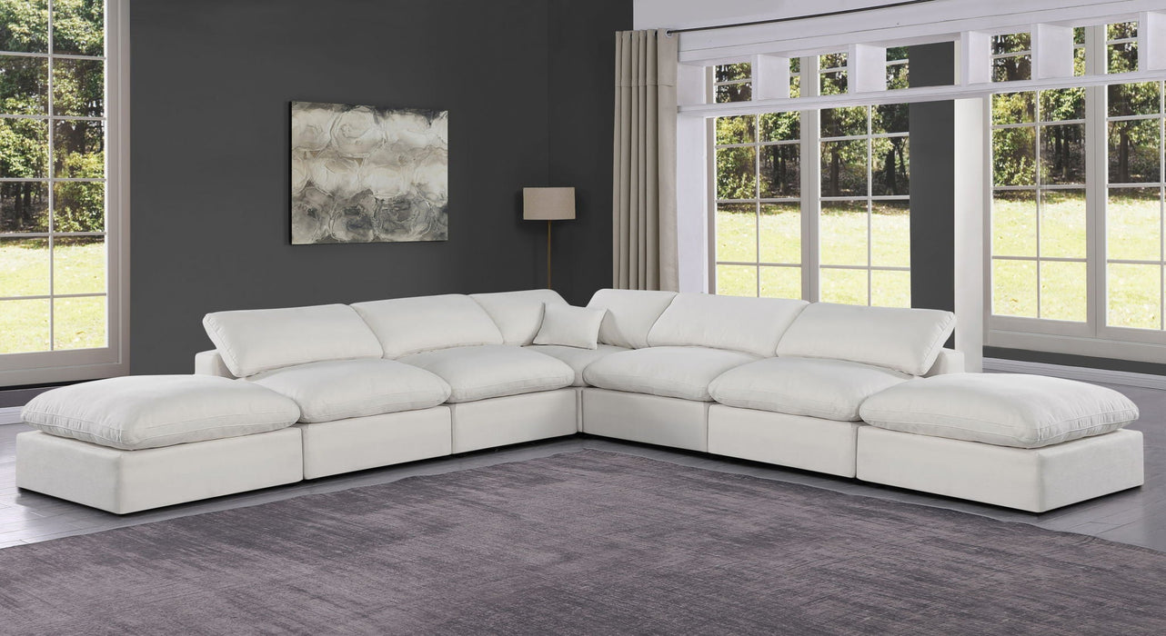 Comfy - 7 Piece Linen Modular Corner Sectional