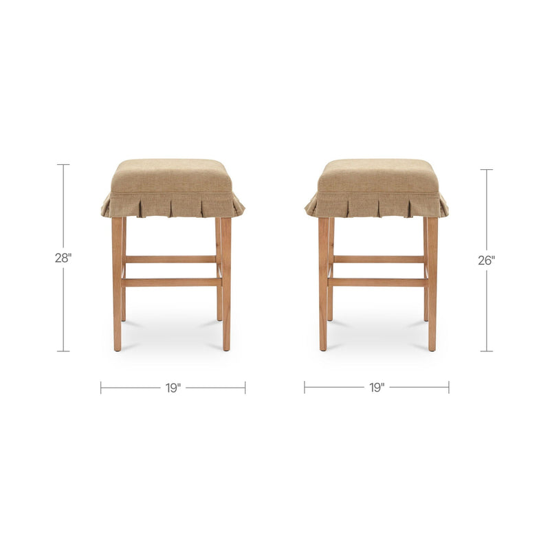 Anna - Counter Stool - Light Brown