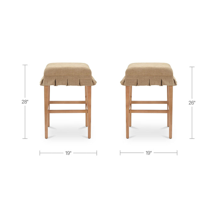 Anna - Counter Stool - Light Brown