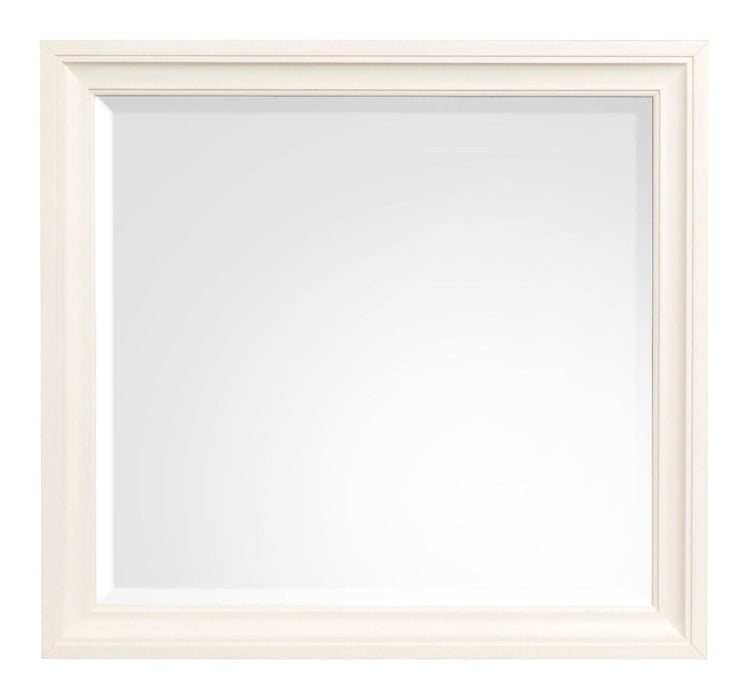 Kingston - Landscape Mirror - Whisper White And Cerused Nutmeg