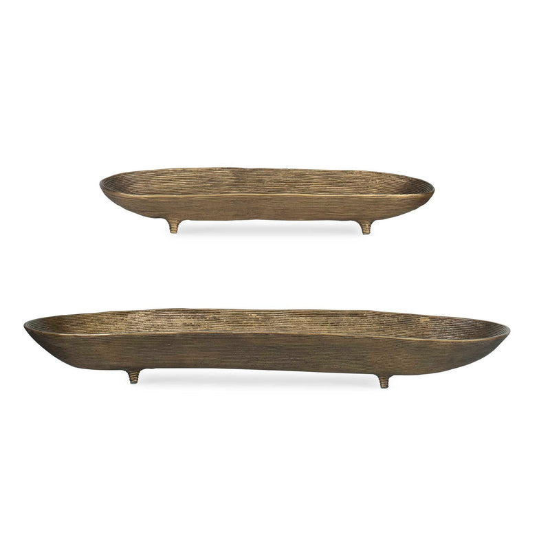 Stratum - Oval Bowls (Set of 2) - Brass