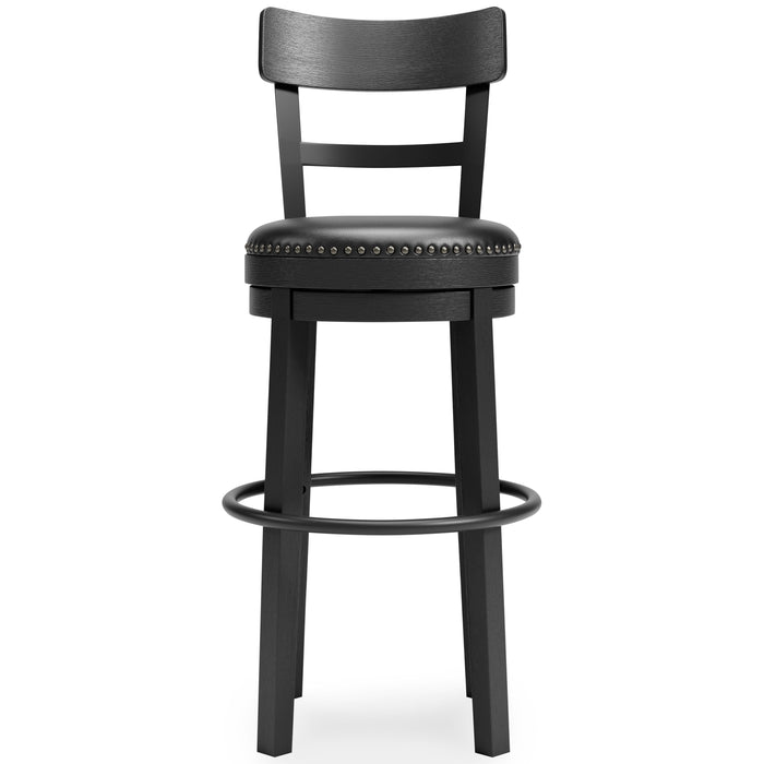 Valebeck Tall upholstered Swivel Barstool 1/CN