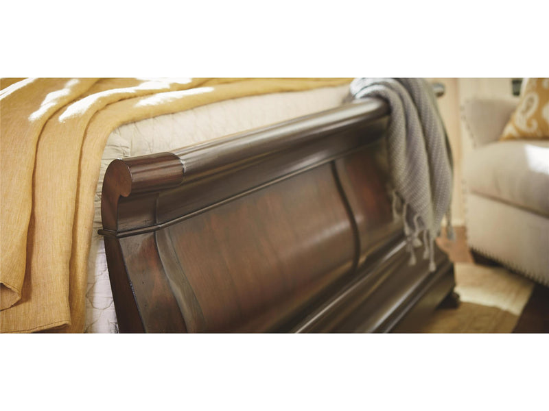 Reprise Cal King Sleigh Bed Dark Brown