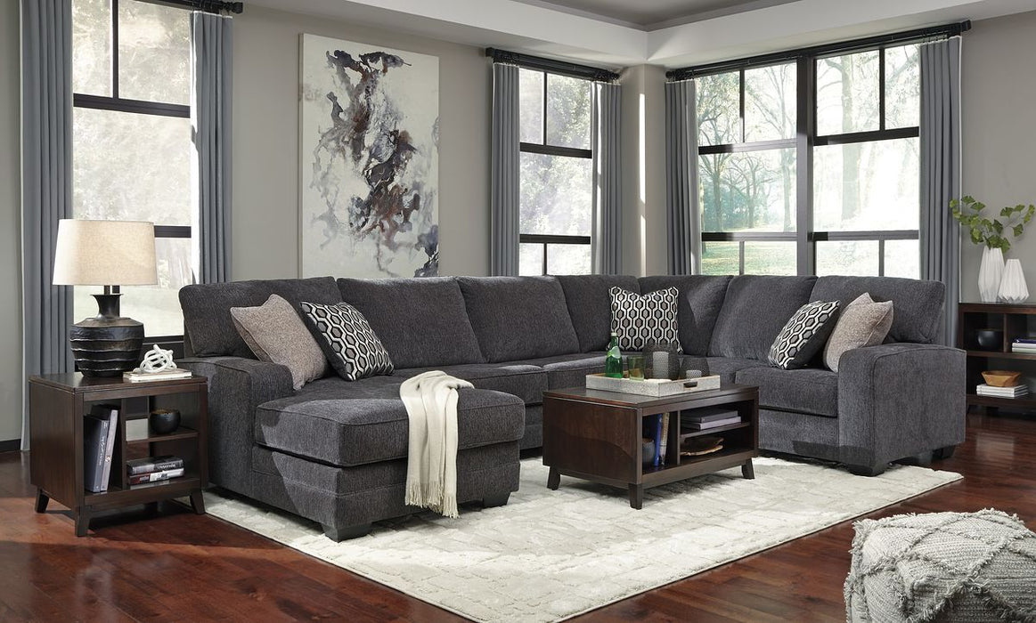 Tracling Slate Left Arm Facing Corner Chaise, Armless Loveseat, Right Arm Facing Sofa Sectional