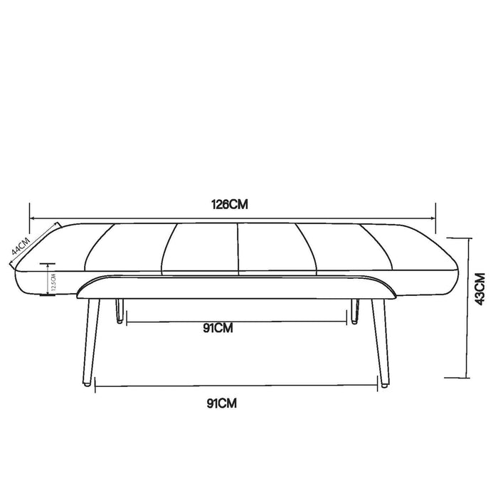 Umber Bench Black