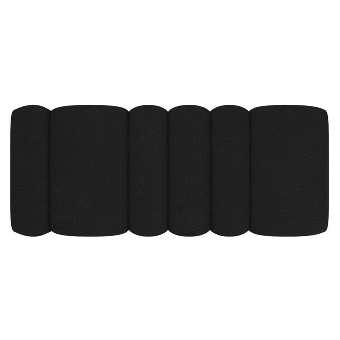 Rigel Large Ottoman Bench in Black Boucle
