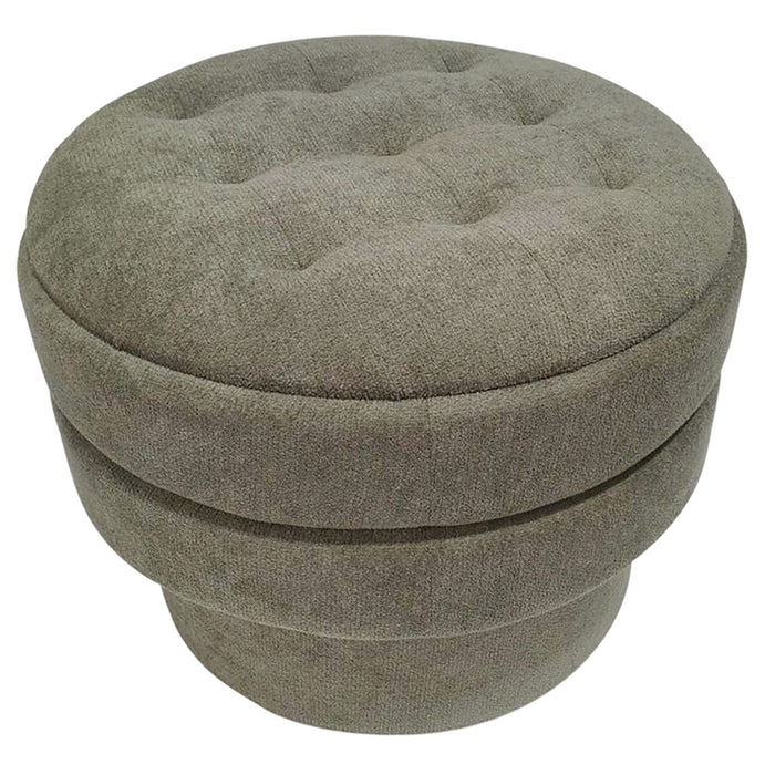 Kepler Round Storage Ottoman Moss