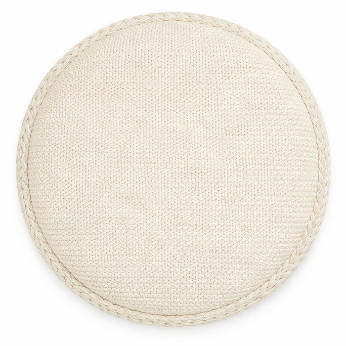 Indigo Storage Ottoman Ivory
