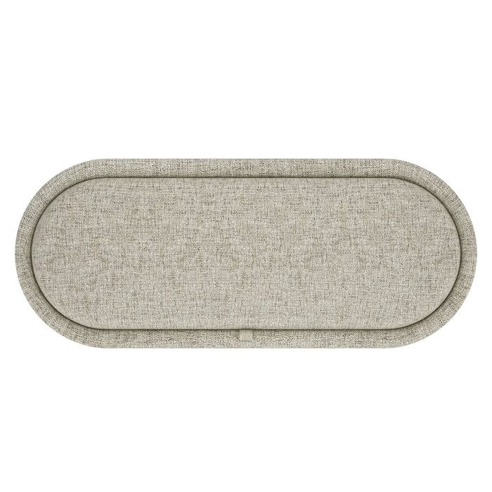 Sezron Storage Ottoman Bench Warm Grey