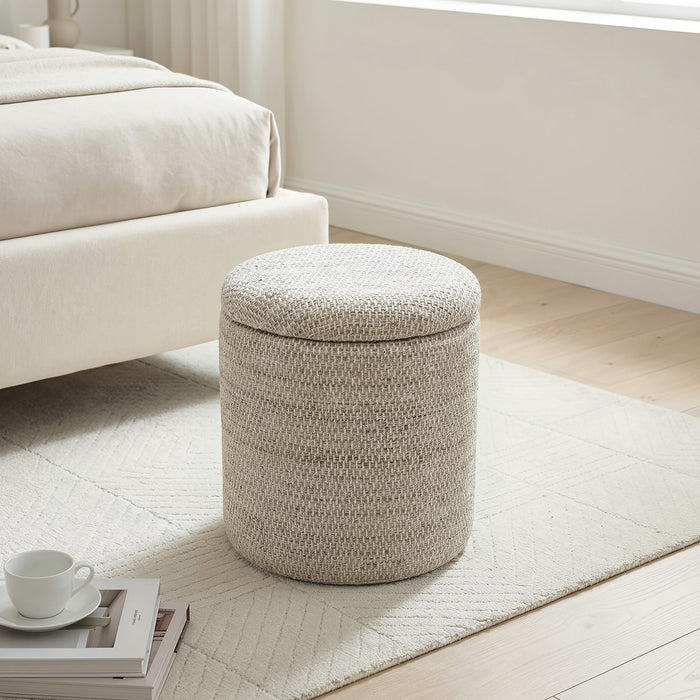 Dalia Storage Ottoman Beige