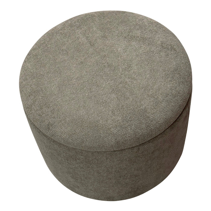 Sadie Round Storage Ottoman Moss