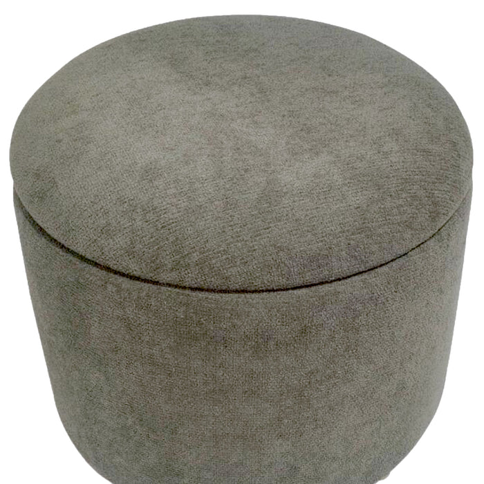 Sadie Round Storage Ottoman Moss
