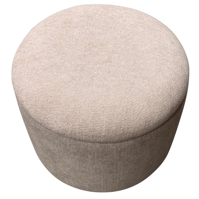 Sadie Round Storage Ottoman Oat