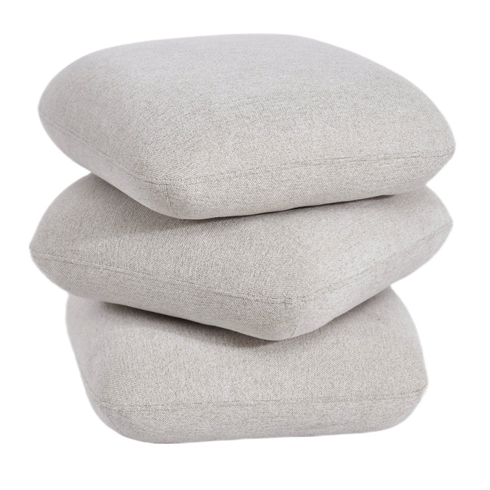 Rylee Square Ottoman Beige