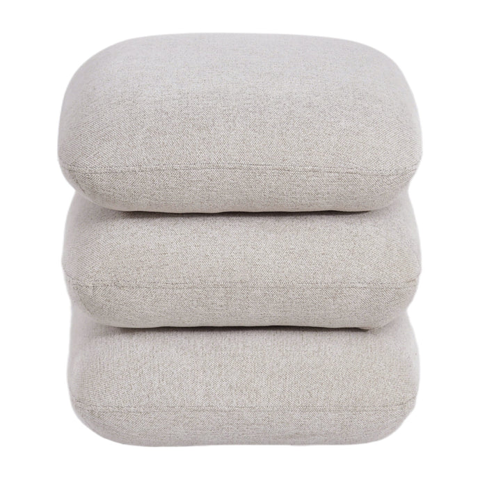 Rylee Square Ottoman Beige