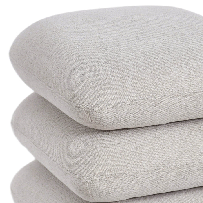 Rylee Square Ottoman Beige