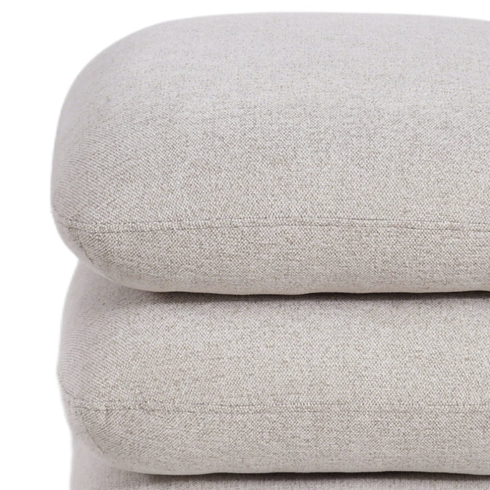 Rylee Square Ottoman Beige