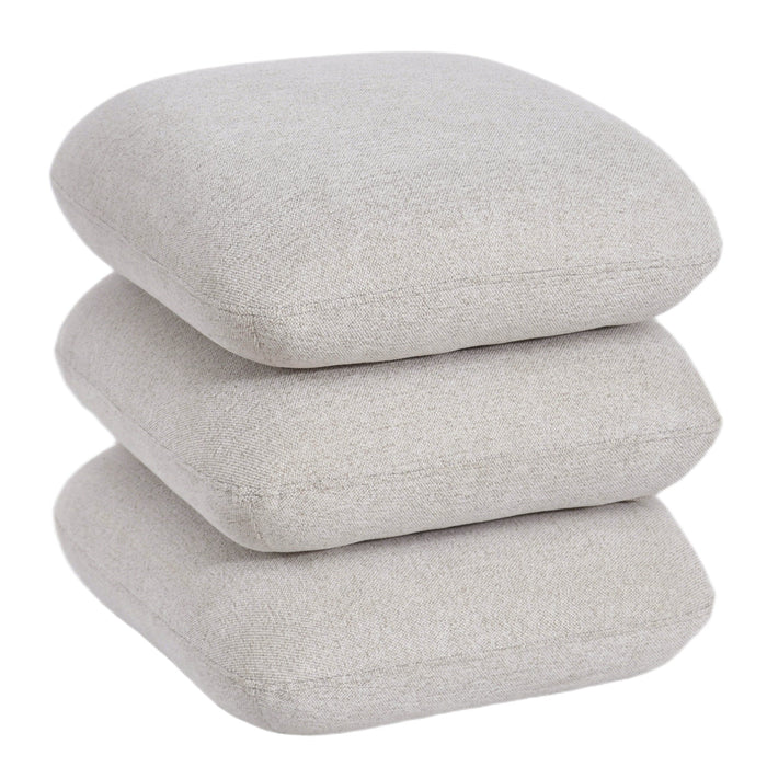 Rylee Square Ottoman Beige