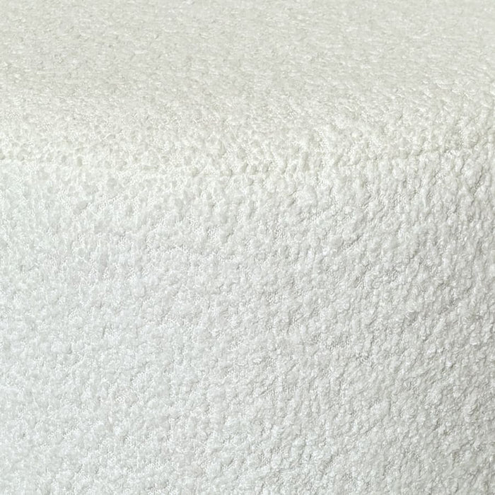 Kiraz Boucle Round Ottoman