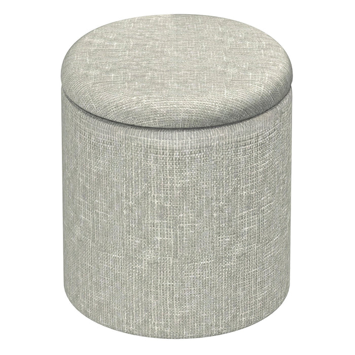 Twyla Round Storage Ottoman Sage