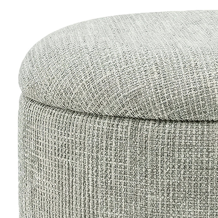 Twyla Round Storage Ottoman Sage