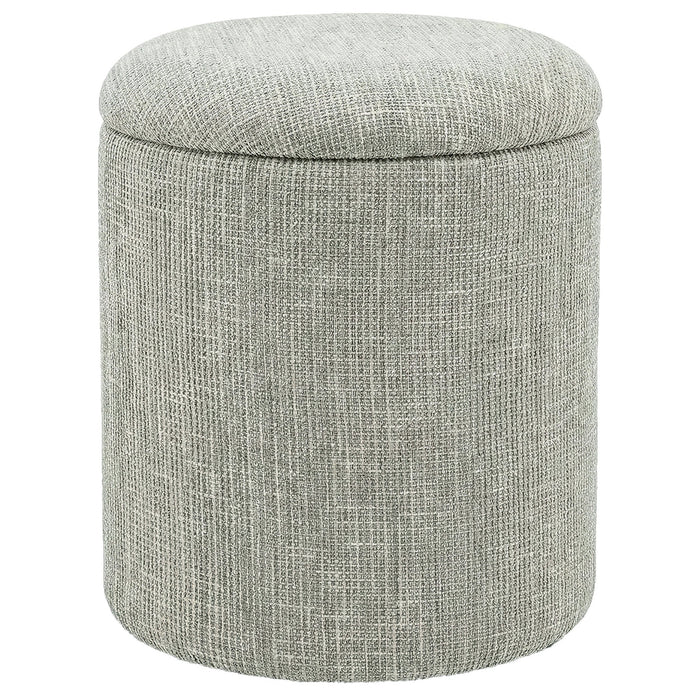 Twyla Round Storage Ottoman Sage