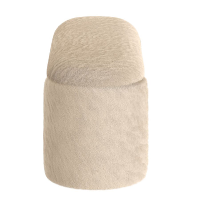 Selene Storage Ottoman in Dark Beige
