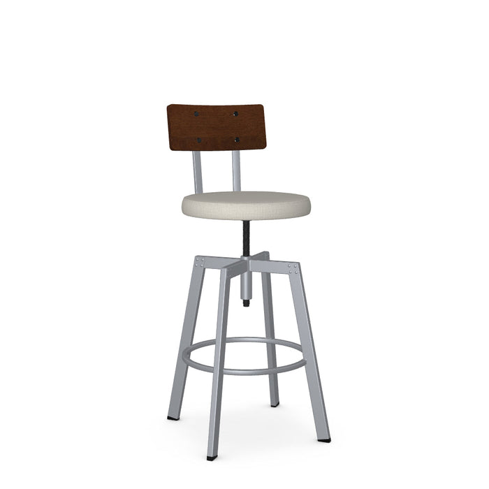 Architect Screw Stool-Upholstered
