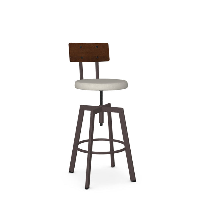 Architect Screw Stool-Upholstered